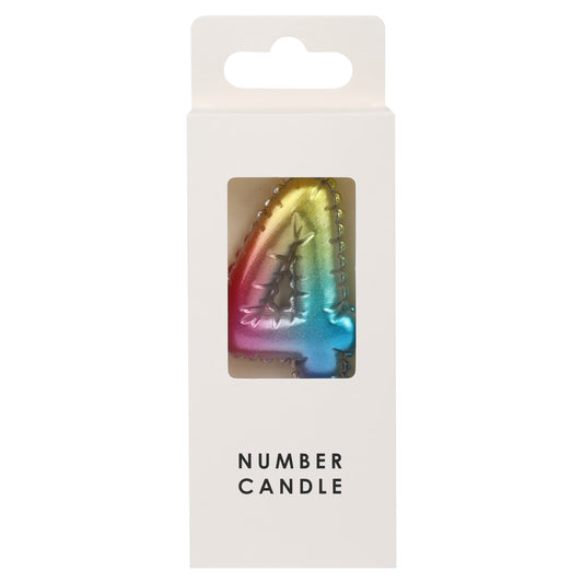 TABLE FUN NUMERICAL CANDLE NO.4 - MULTICOLOUR — image 1