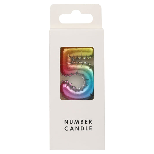 TABLE FUN NUMERICAL CANDLE NO.5 - MULTICOLOUR — image 1