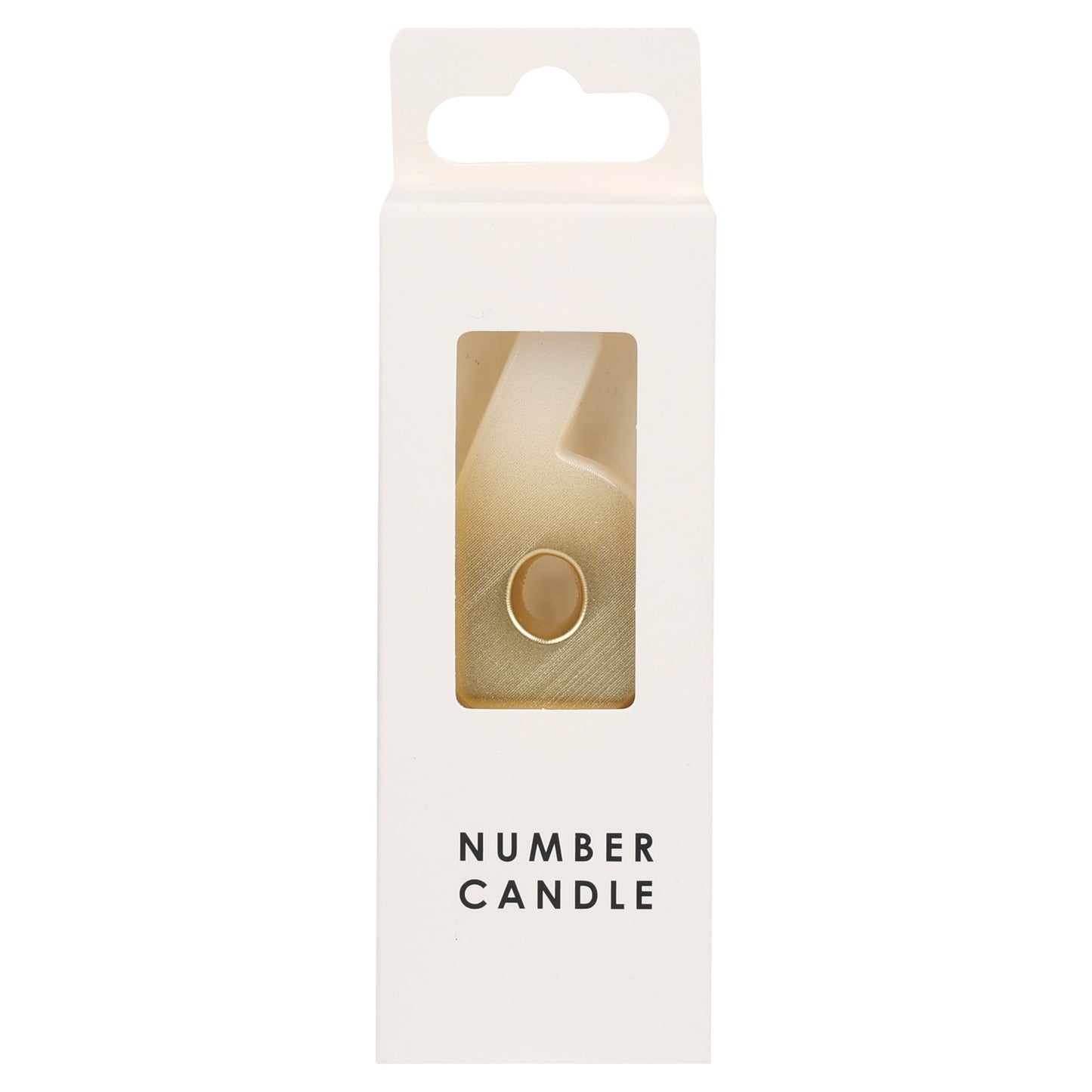 TABLE FUN NUMERICAL CANDLE NO.6 - GOLD — image 1