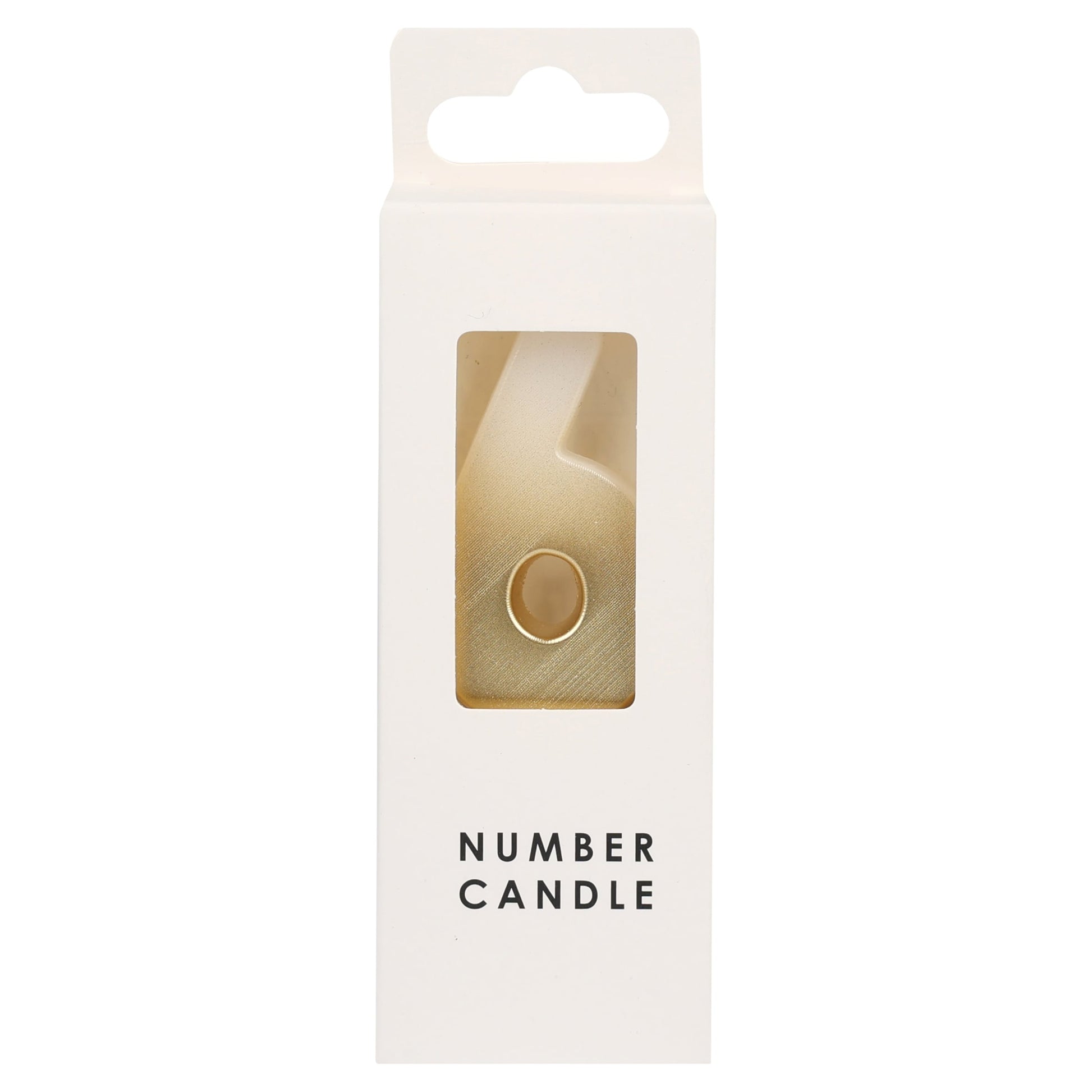 TABLE FUN NUMERICAL CANDLE NO.6 - GOLD — image 1
