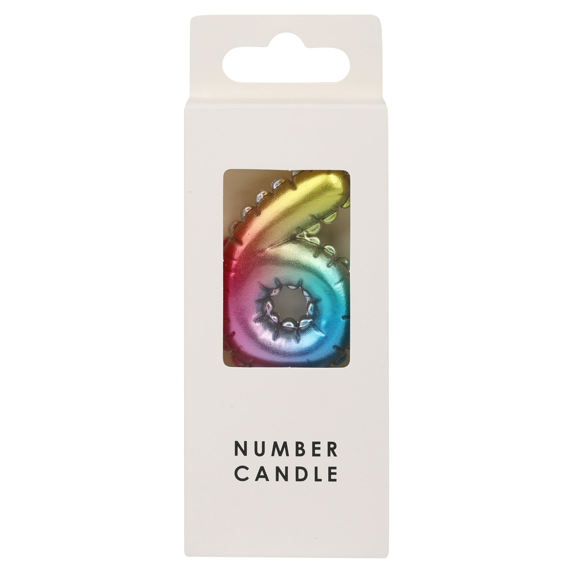 TABLE FUN NUMERICAL CANDLE NO.6 - MULTICOLOUR — image 1