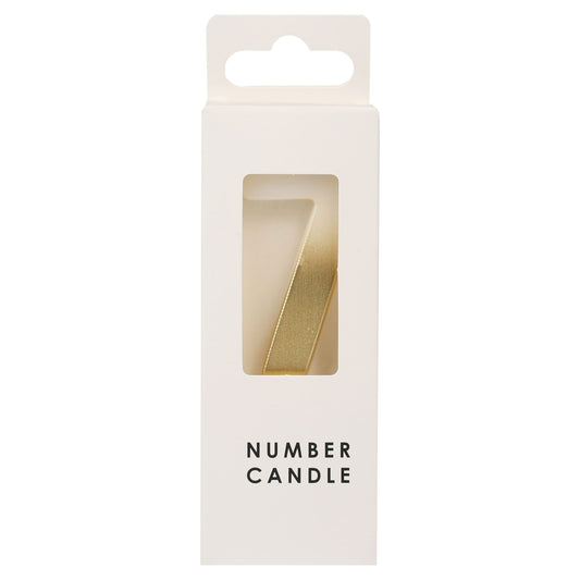 TABLE FUN NUMERICAL CANDLE NO.7 - GOLD — image 1
