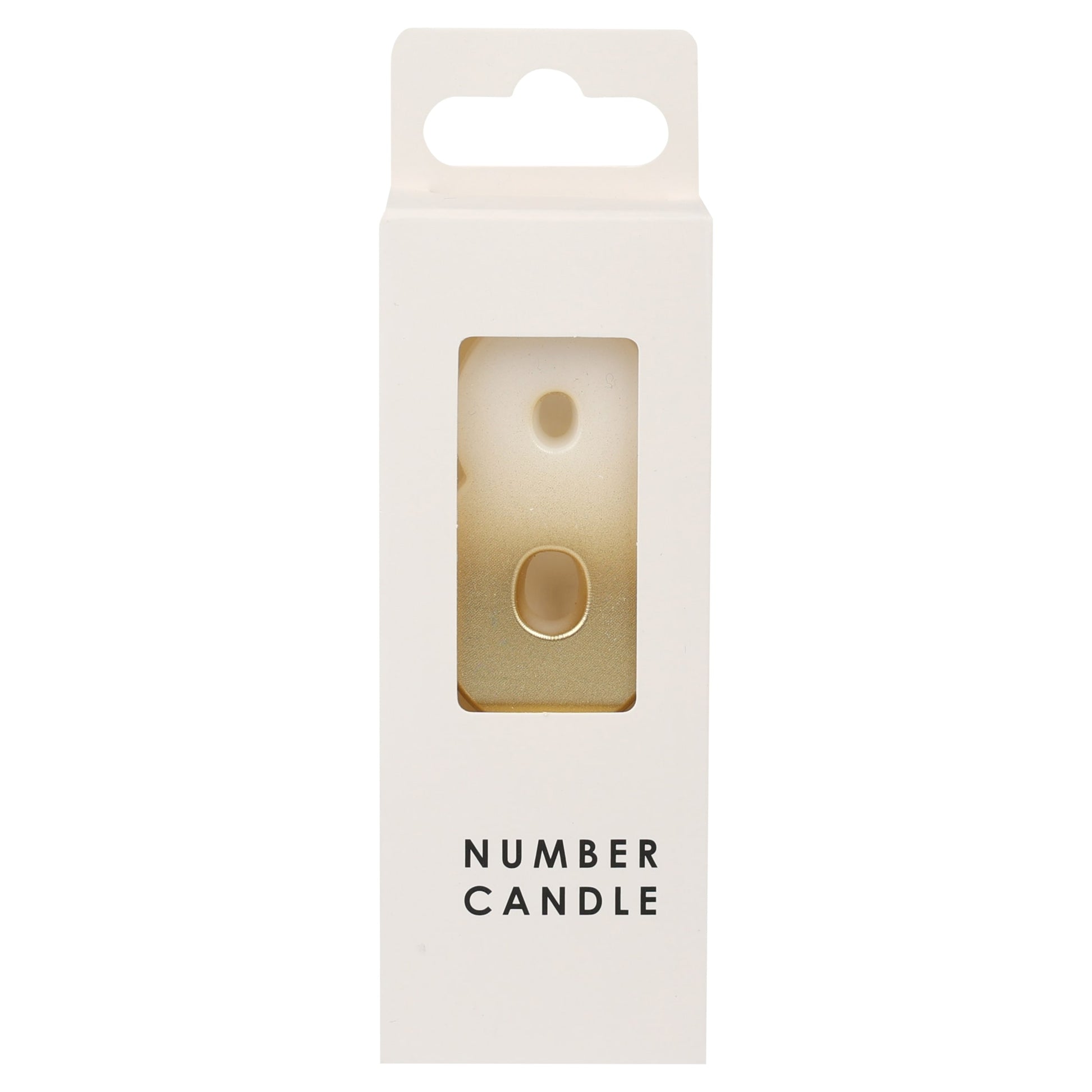 TABLE FUN NUMERICAL CANDLE NO. 8 - GOLD — image 1