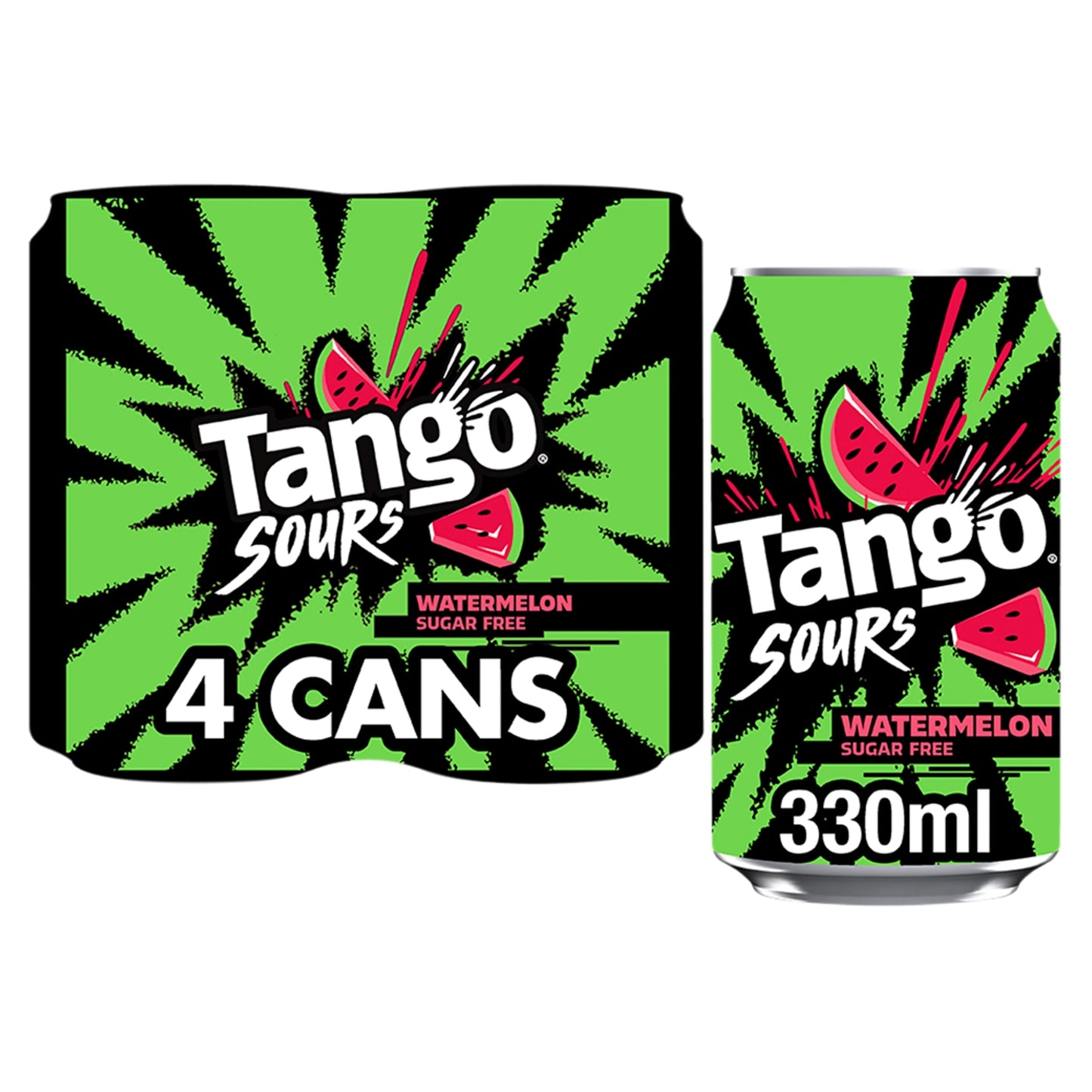 TANGO Sours Watermelon Sugar Free 4x330ml — image 1