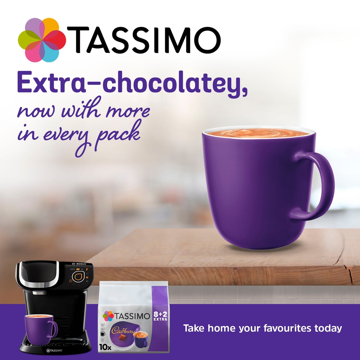 Tassimo Cadbury Chocolate 8+2 FREE Drinks 160g — image 3