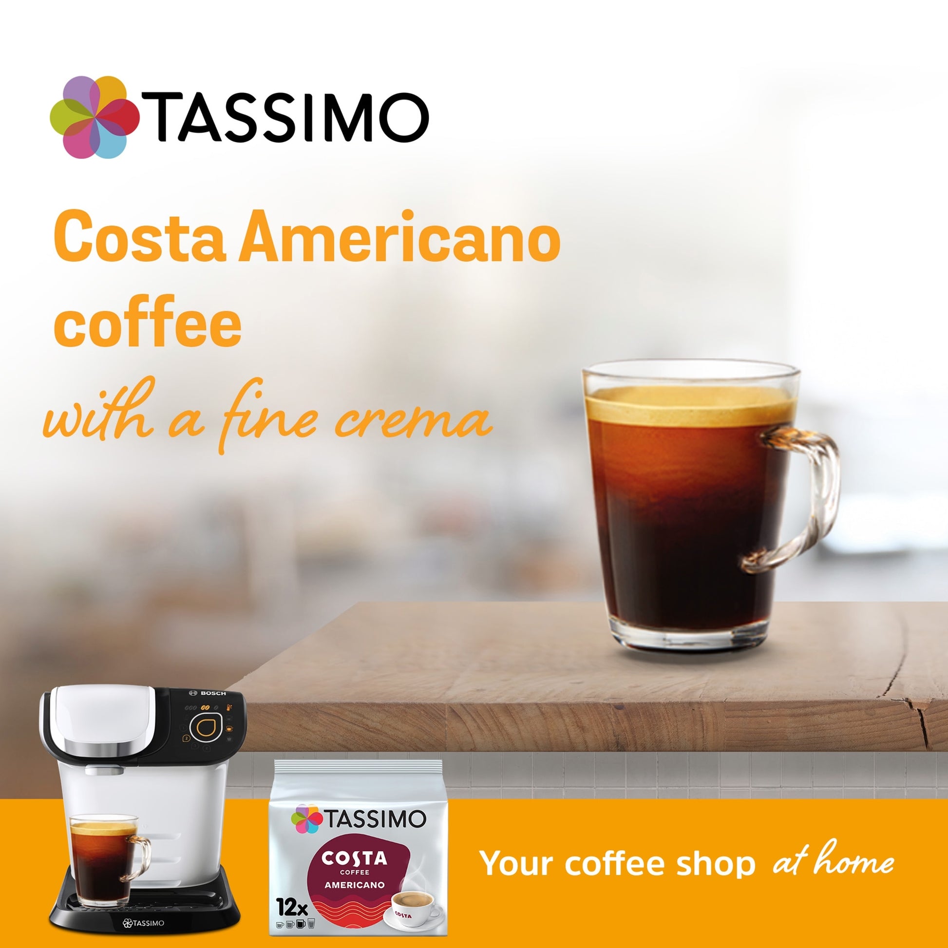 Tassimo Costa Americano Coffee Pods X12 108G — image 4