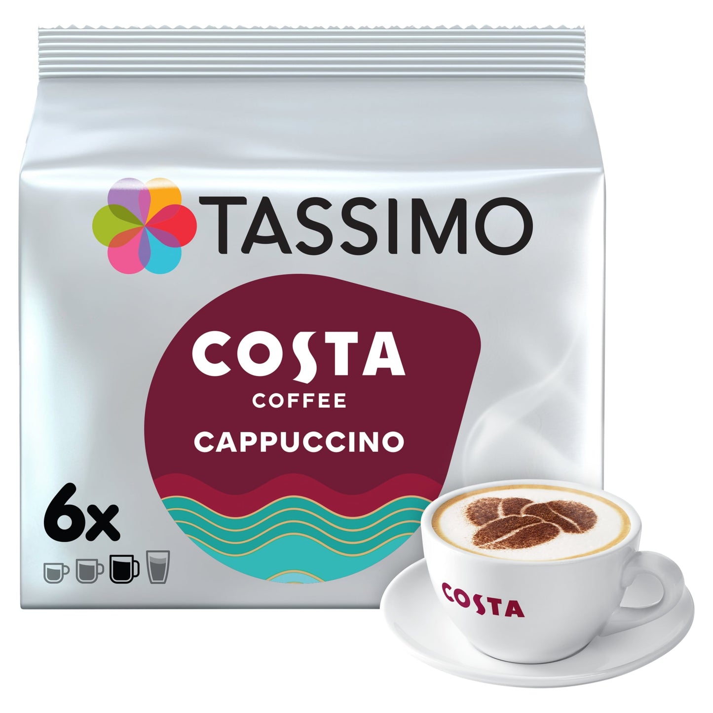 Tassimo Costa Cappuccino Pods 6 Pack 210G — image 1