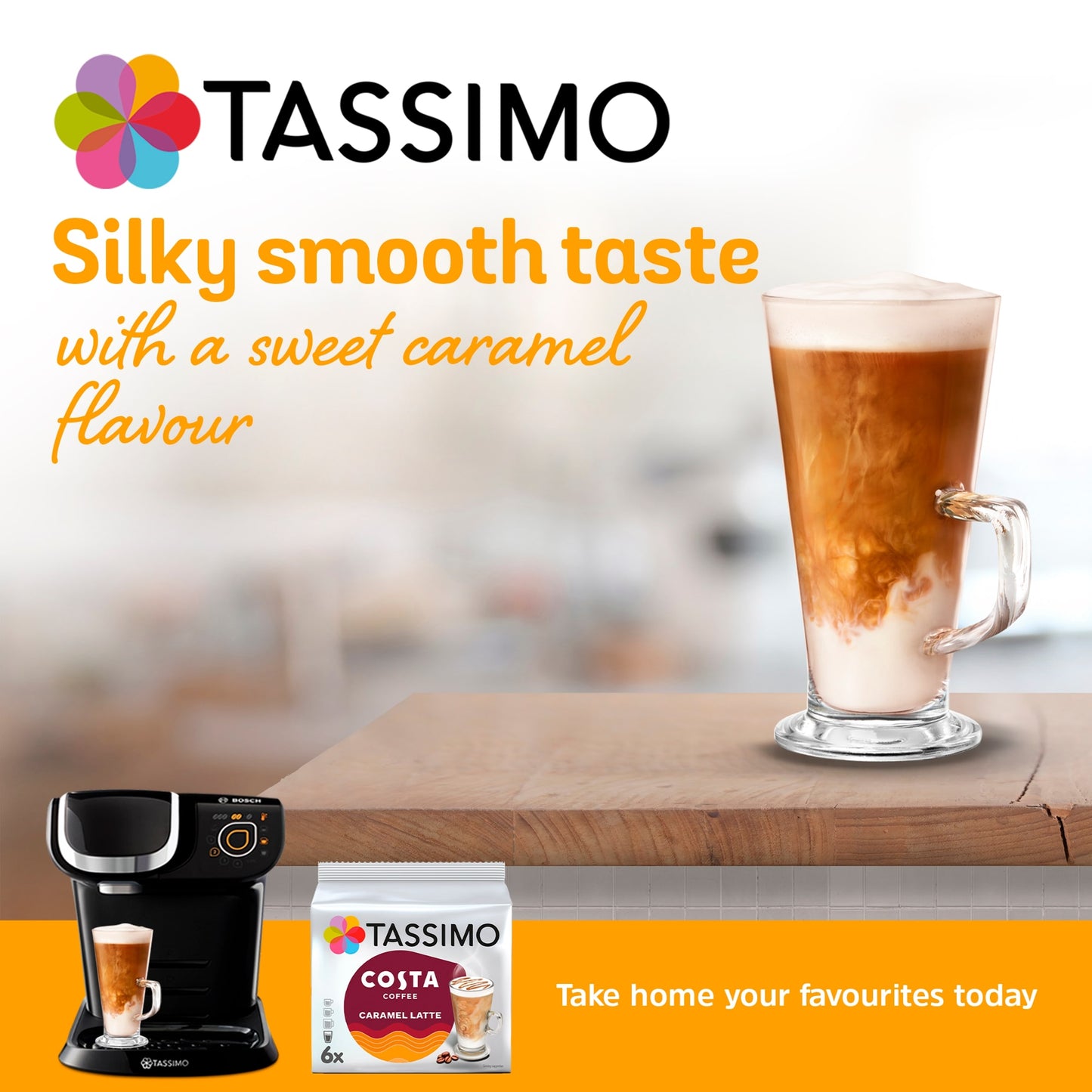 Tassimo Costa Caramel Latte Coffee Pods x 6 173.4g — image 5