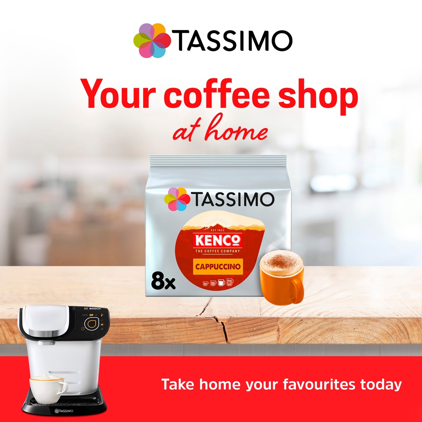 Tassimo Kenco Cappuccino Coffee Pods X8 260G — image 4