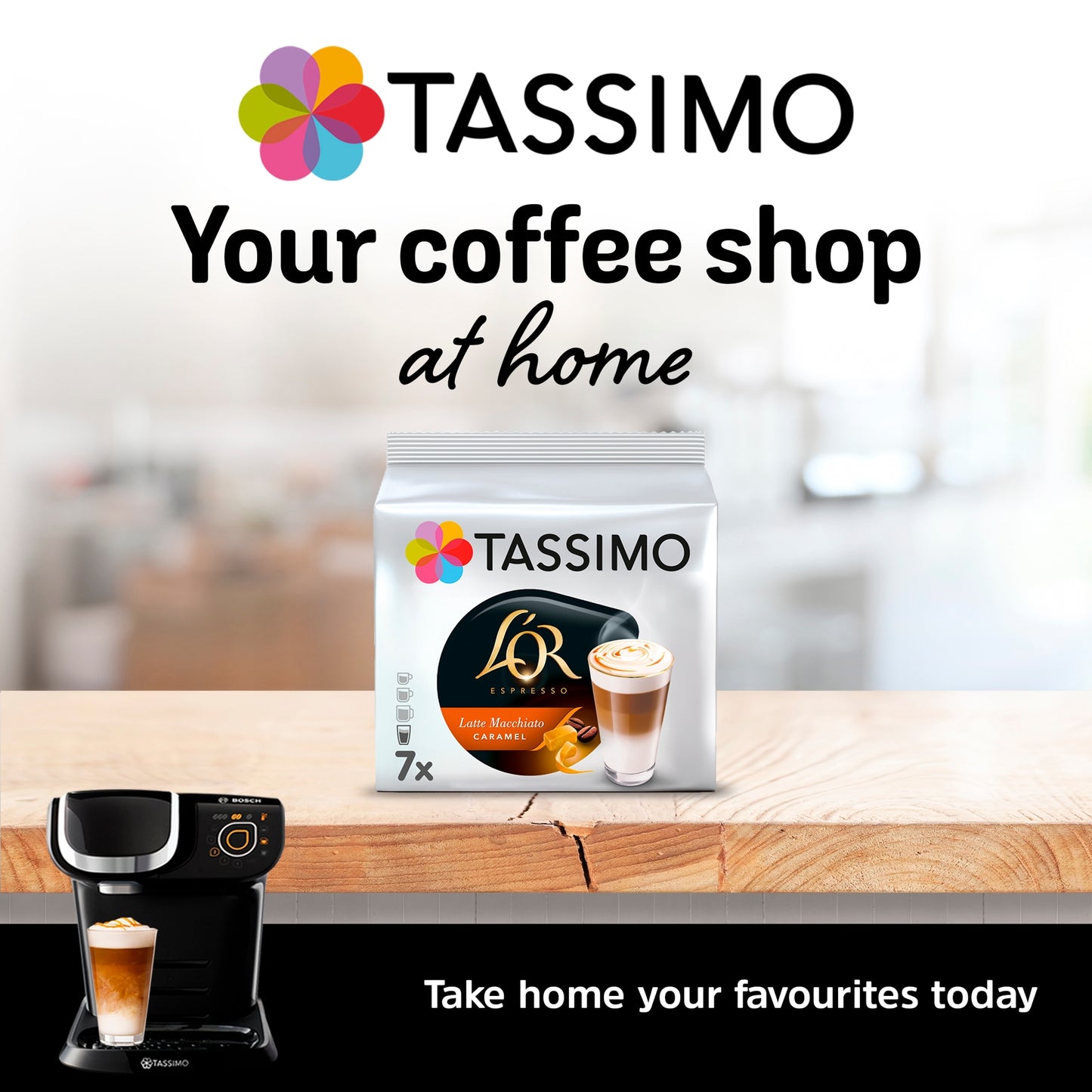 Tassimo L'Or Caramel Latte Macchiato Coffee pods x 7 195g — image 4