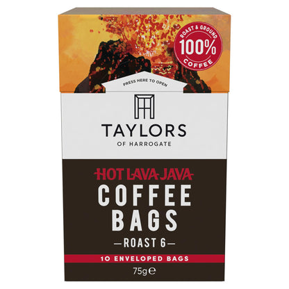 Taylors 10 Hot Lava Java Coffee Bags 75G — image 1