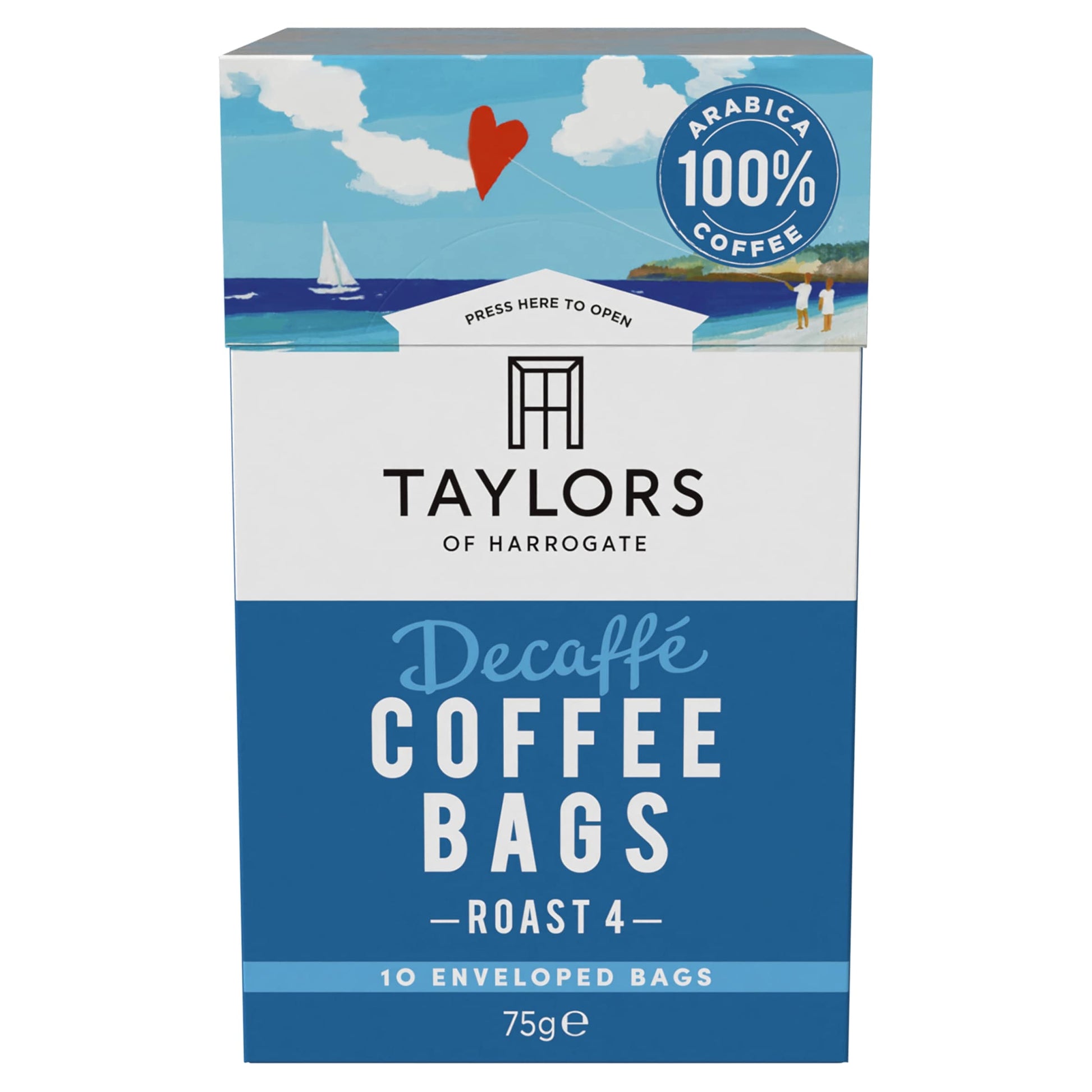 Taylors Decaffe Coffee Bags 10 Pack 75G — image 1