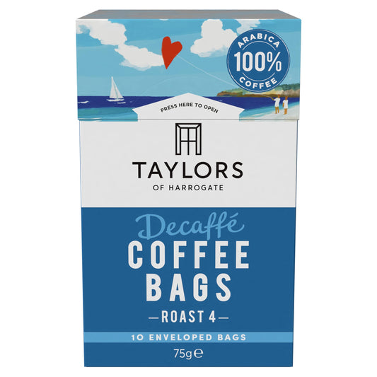 Taylors Decaffe Coffee Bags 10 Pack 75G — image 1