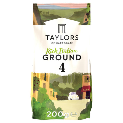Taylors Rich Italian Roast Ground Coffee 200G — image 1