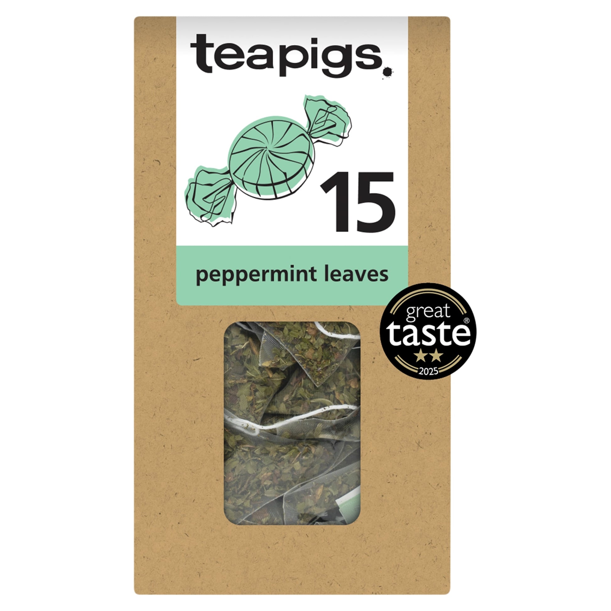 Teapigs Peppermint Leaves Tea Bags 15 Pack 30g — image 1