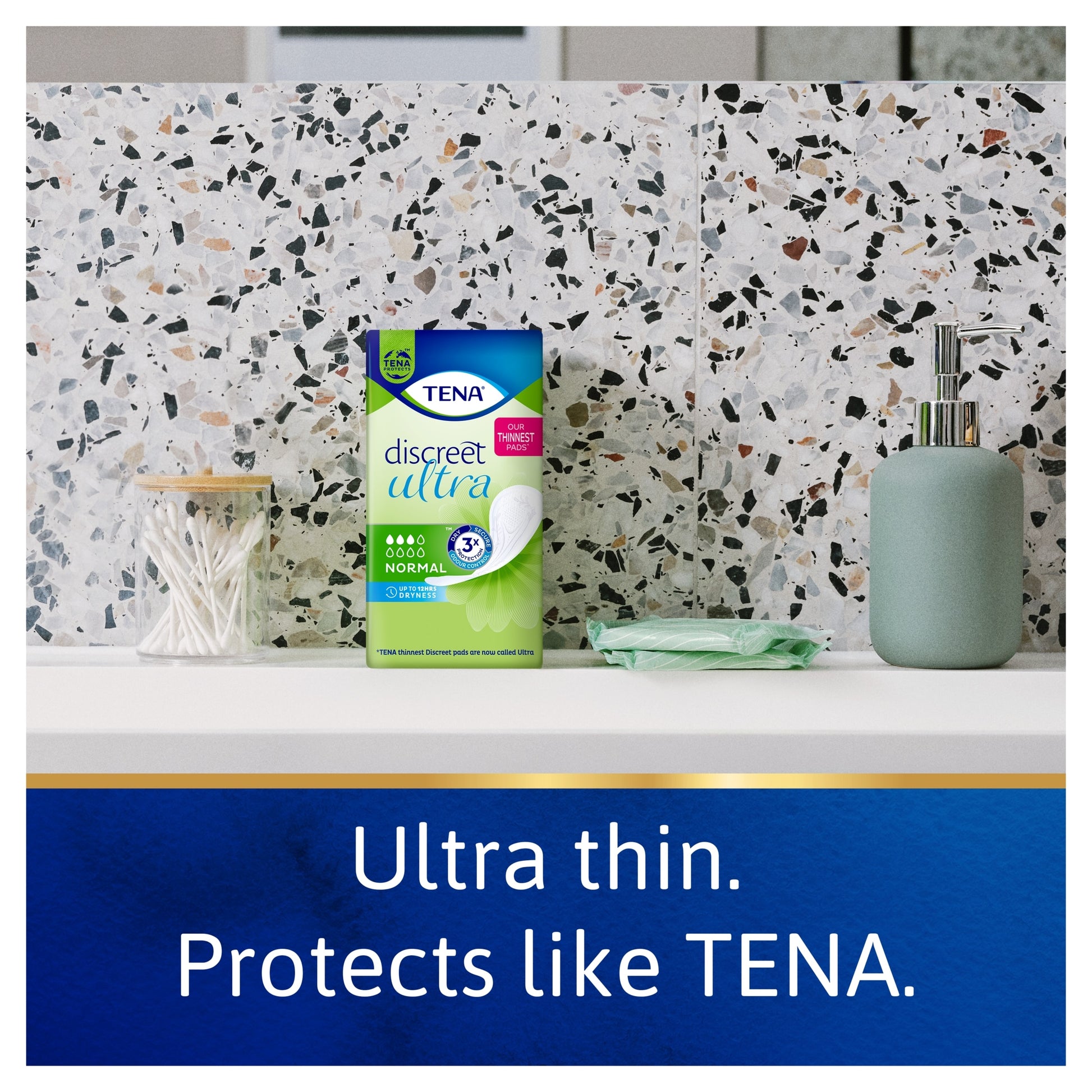 TENA Discreet Ultra Normal Thin Incontinence Pads 16 Pack — image 2