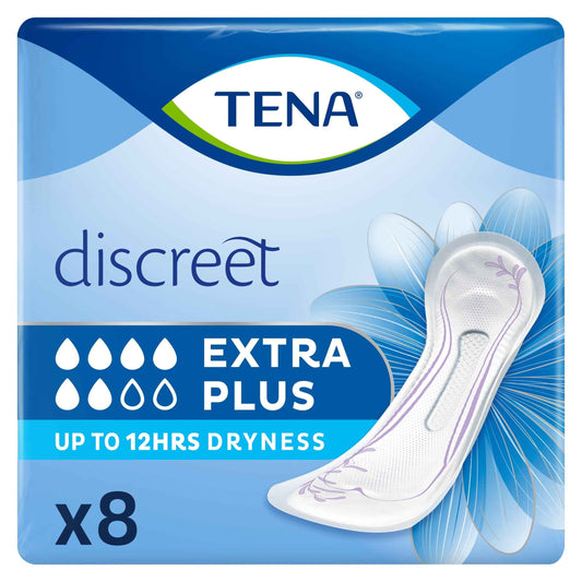TENA Extra Plus Incontinence Pads 8 Pack