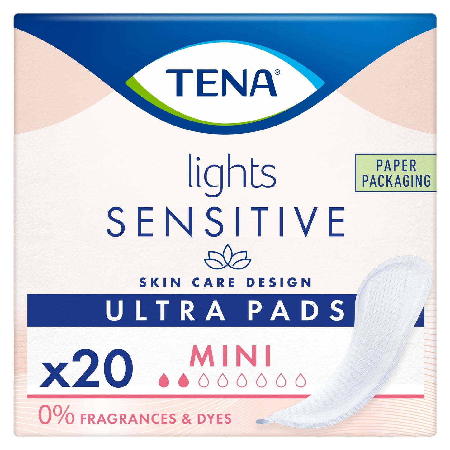 TENA Light Sensitive Ultra Pads Mini 20 Pack — image 1