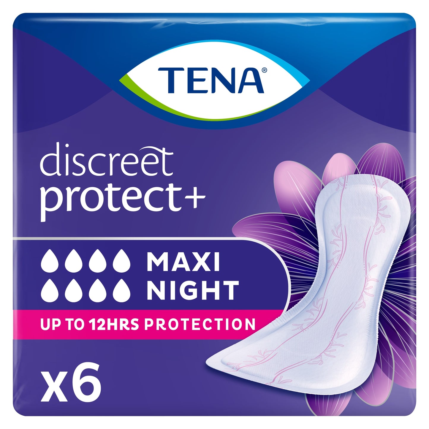 TENA Maxi Night Incontinence Pads 6 pack — image 1