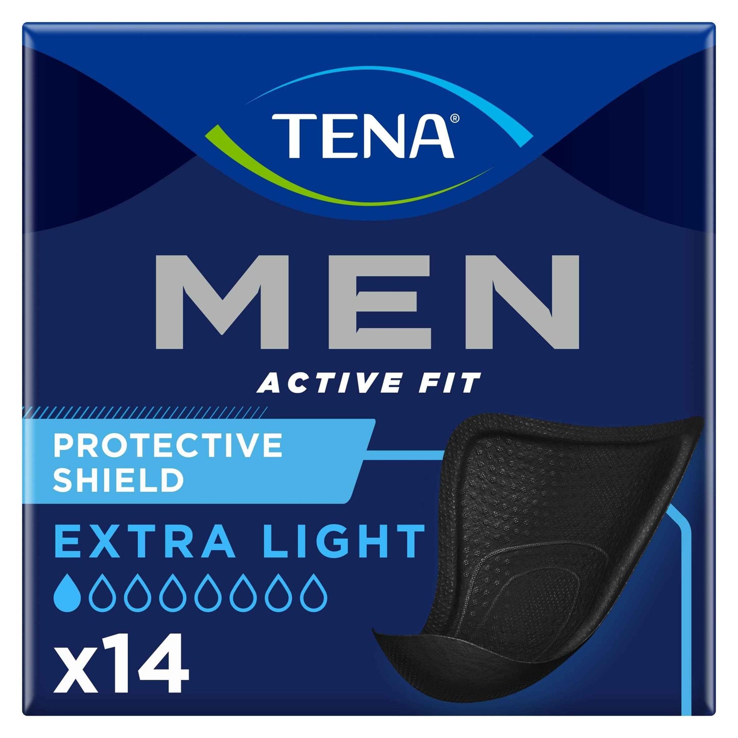 TENA Men Protective Shield Incontinence Liners 14 Pack
