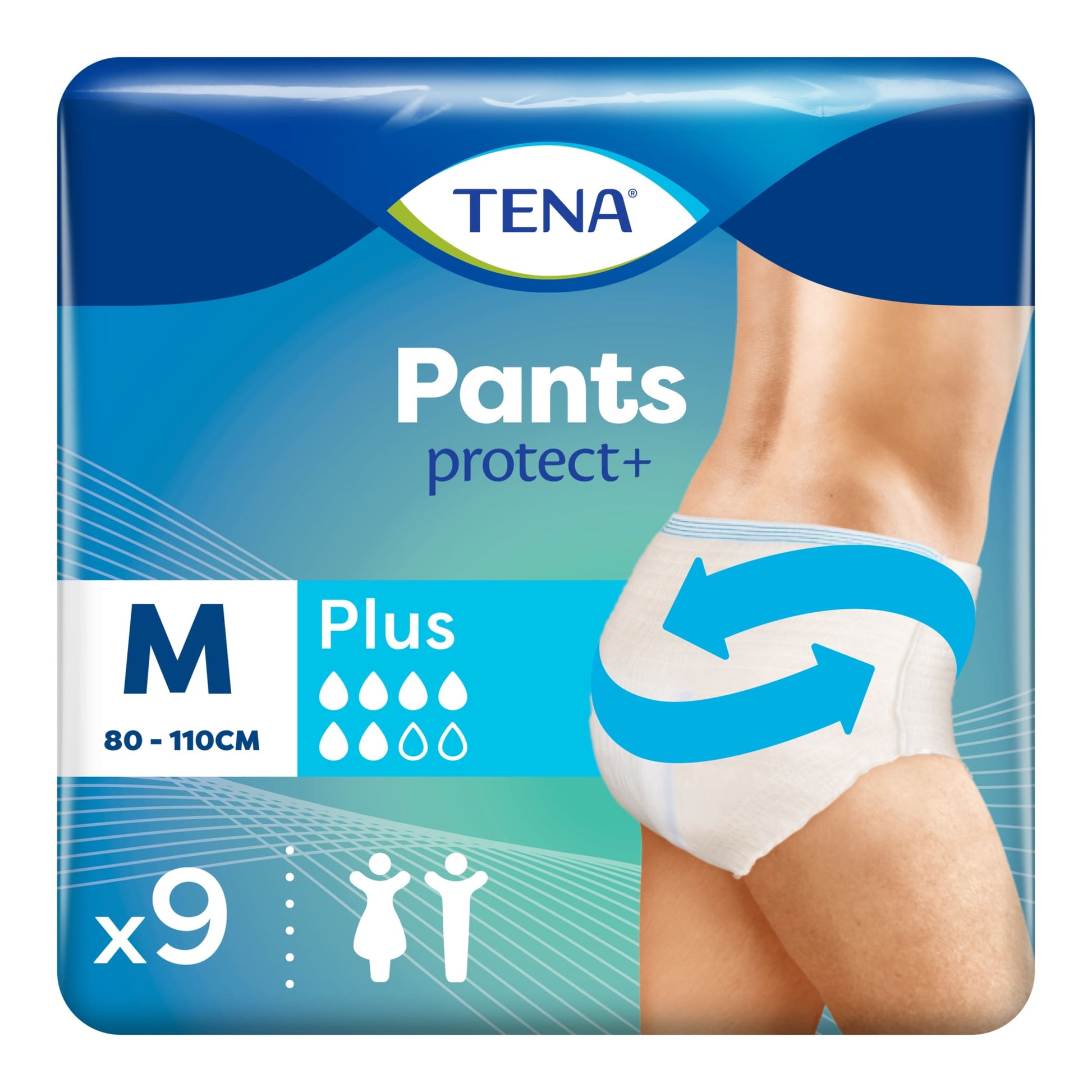 Tena Plus Medium BW Pants 9 Pack — image 1