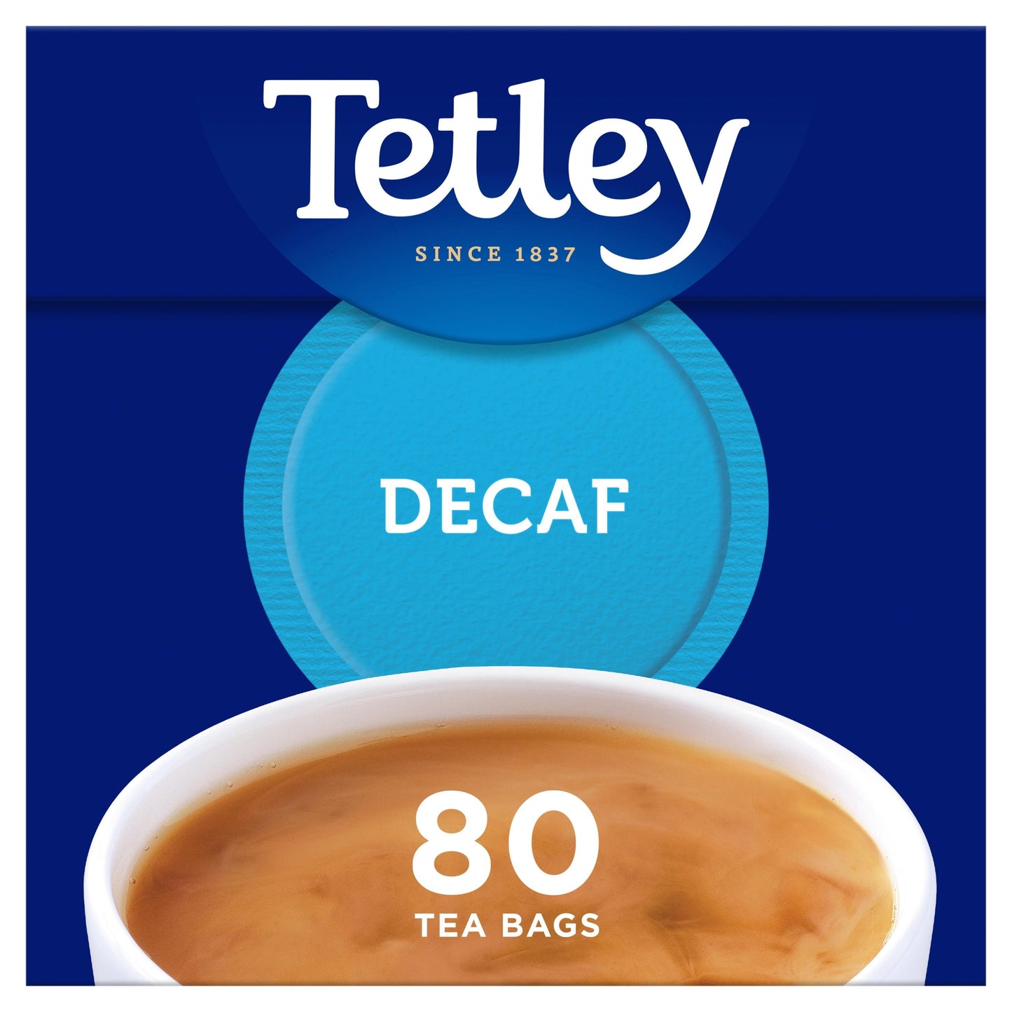 Tetley Decaffeinated 80 Teabags 250G — image 1
