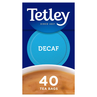 Tetley Decaffeinated Tea Bags 40'S 125G — image 1