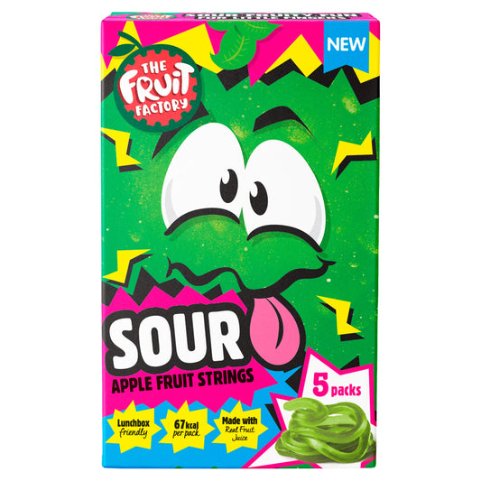The Fruit Factory Sour Apple Fruit Strings 5x20g — image 1