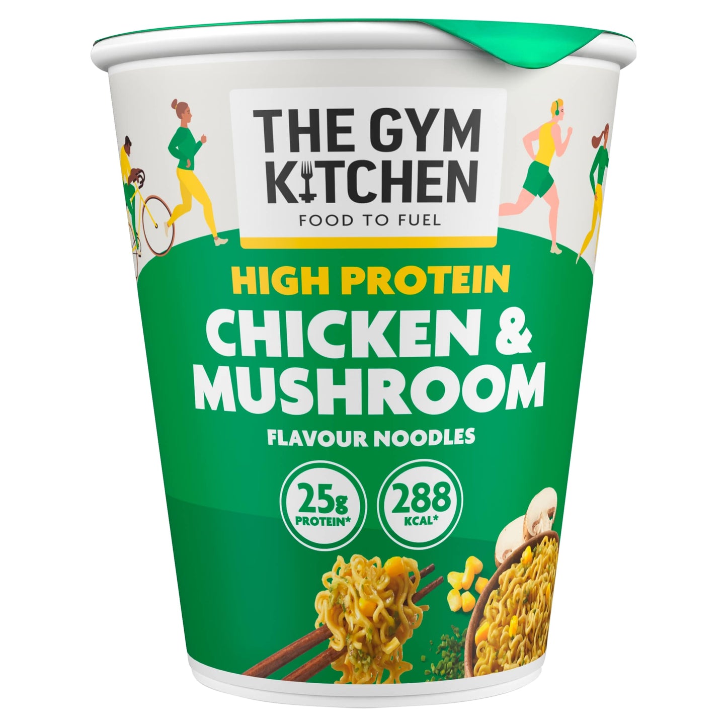 The Gym Kitchen High Protein Chicken & Mushroom Flavour Noodles 64g — image 1