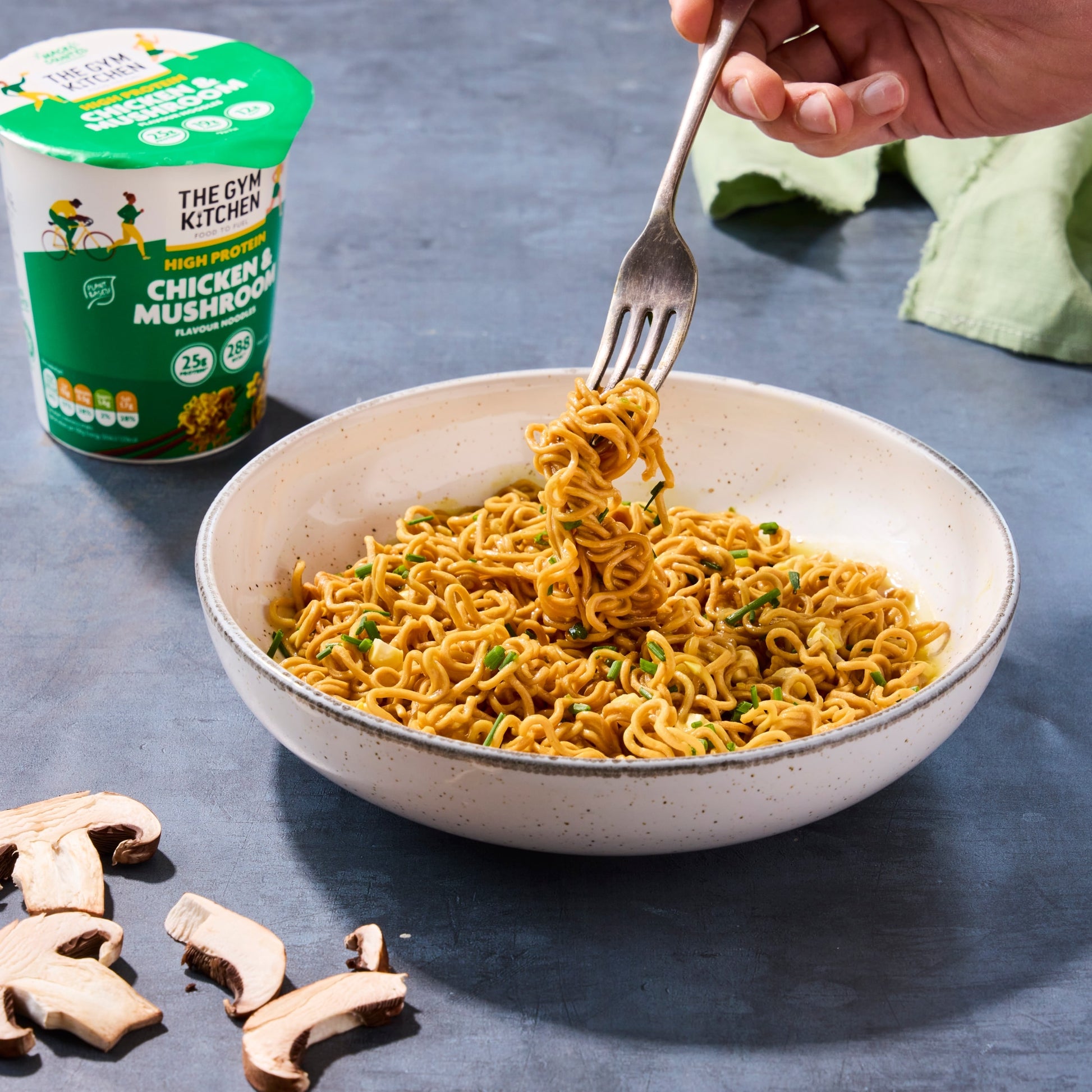 The Gym Kitchen High Protein Chicken & Mushroom Flavour Noodles 64g — image 2