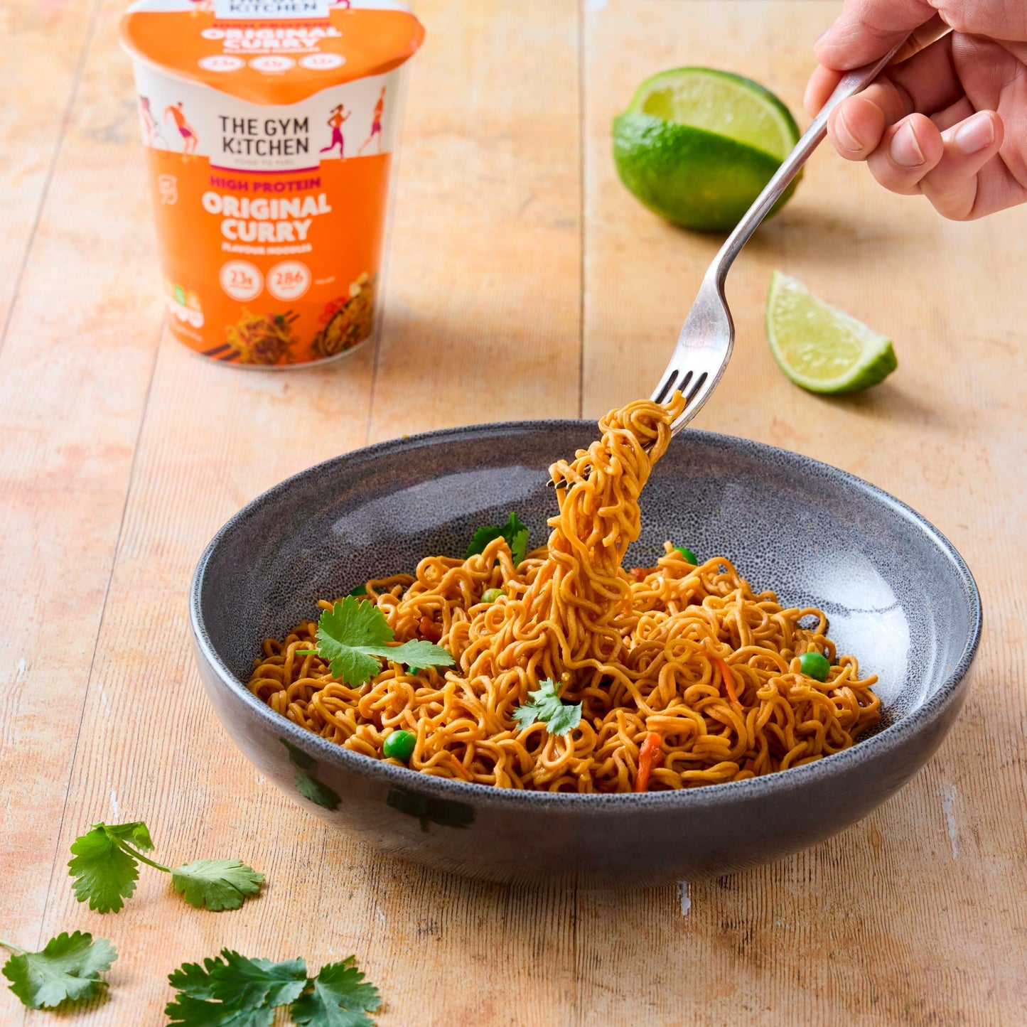 The Gym Kitchen High Protein Original Curry Flavour Noodles 64g — image 2