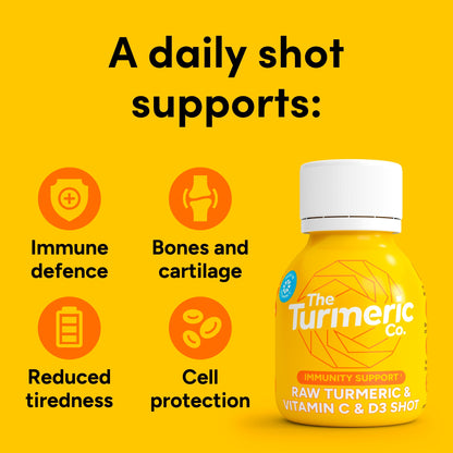 The Turmeric Co Raw Turmeric Vitamin C&D3 60ml 3 x multipack — image 2