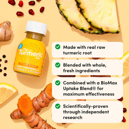 The Turmeric Co Raw Turmeric Vitamin C&D3 60ml 3 x multipack — image 3