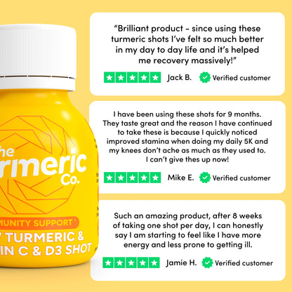 The Turmeric Co Raw Turmeric Vitamin C&D3 60ml 3 x multipack — image 4