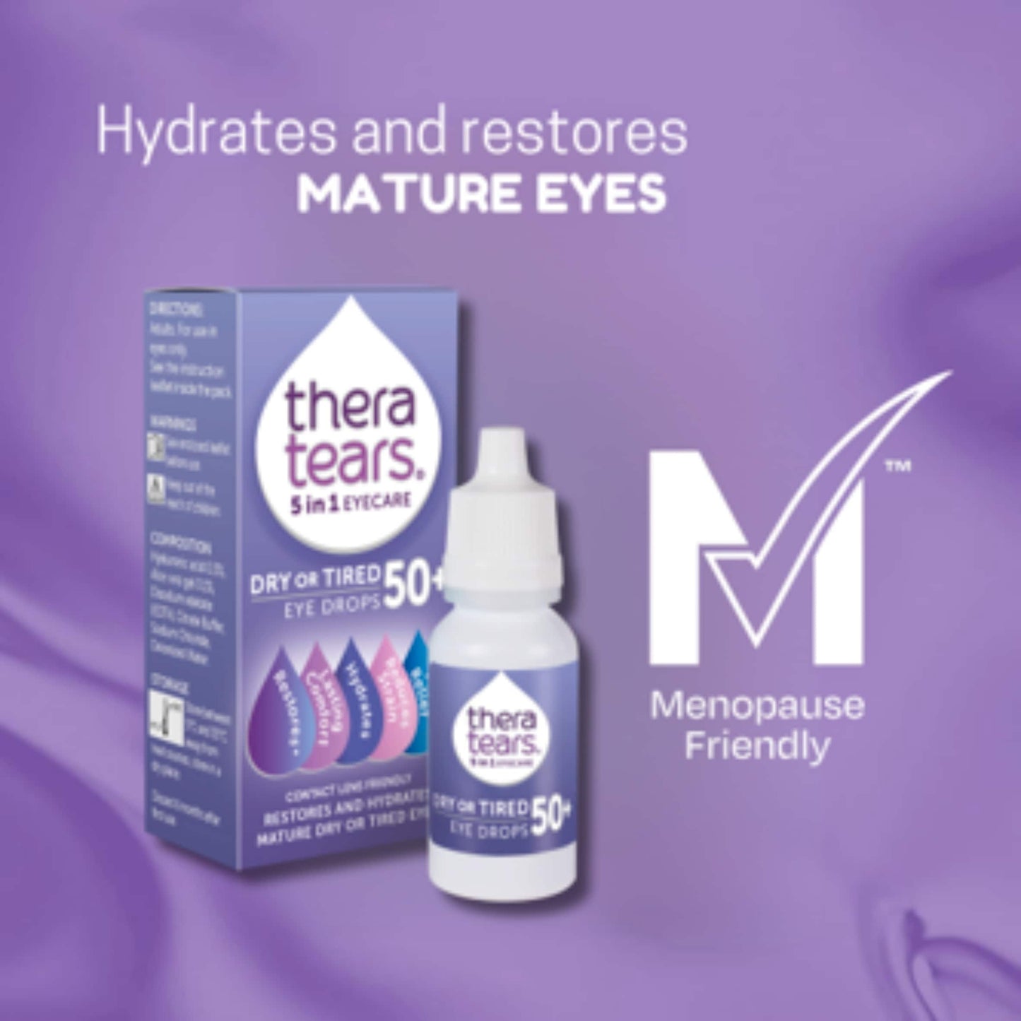 Thera Tears 5 in 1 Eyecare Dry or Tired Eye Drops 50+ 10ml — image 3