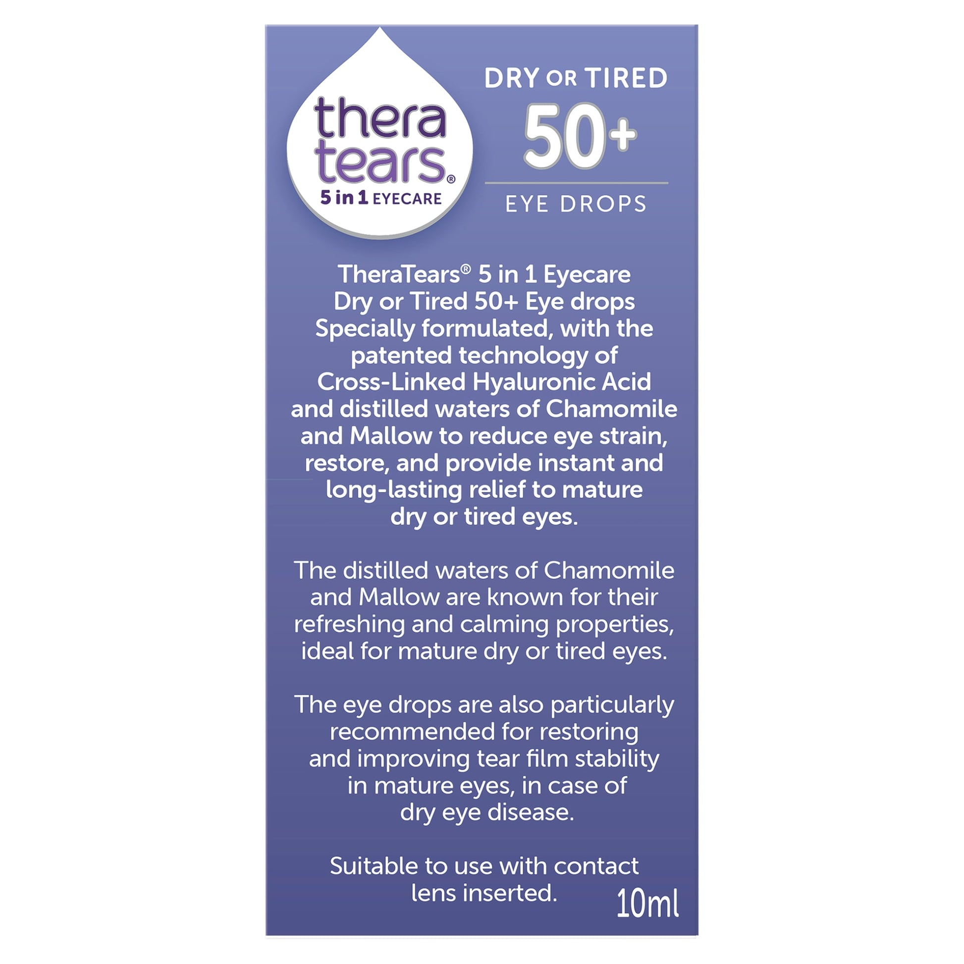 Thera Tears 5 in 1 Eyecare Dry or Tired Eye Drops 50+ 10ml — image 4