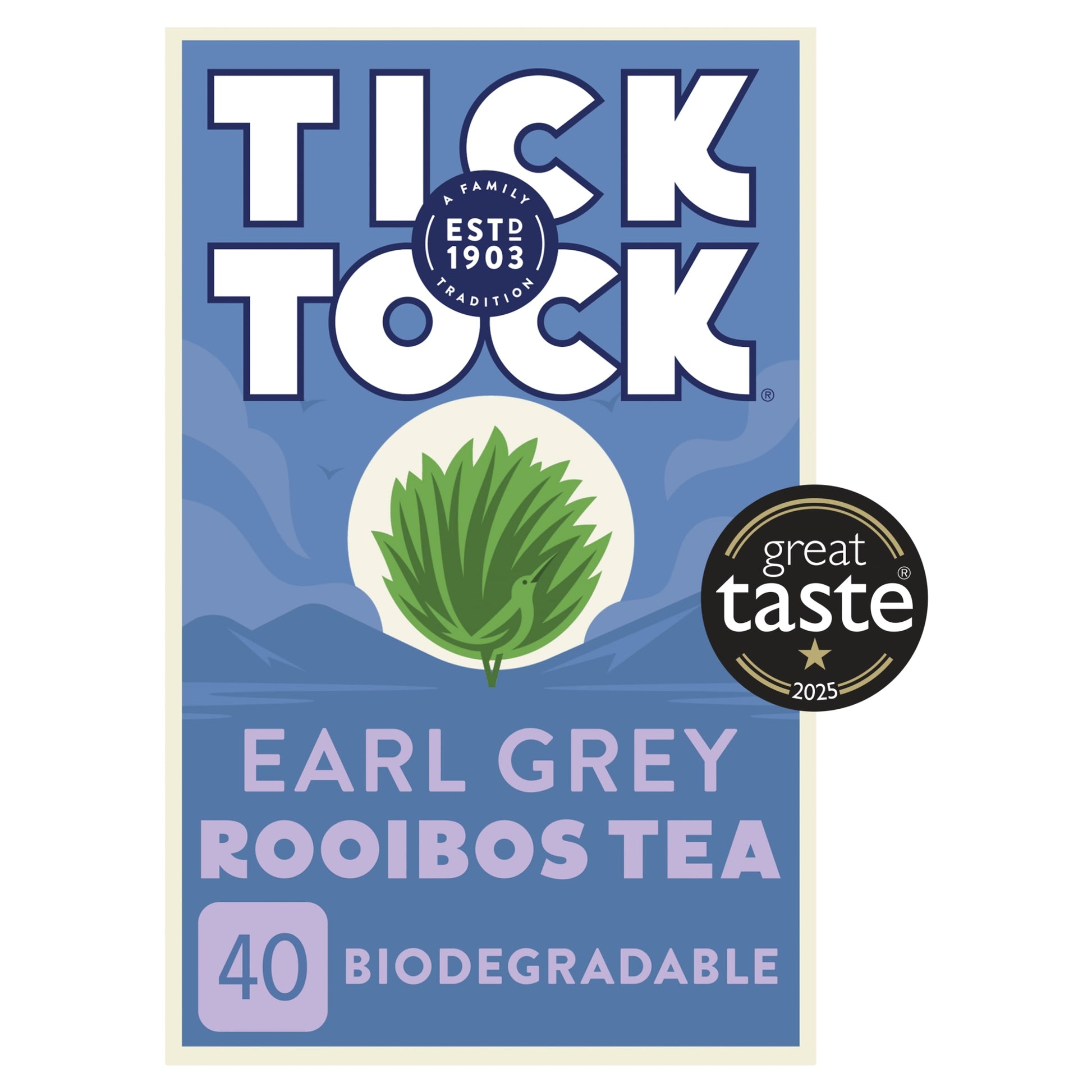 Tick Tock Earl Grey Rooibos Tea Bags 40S 90G — image 1