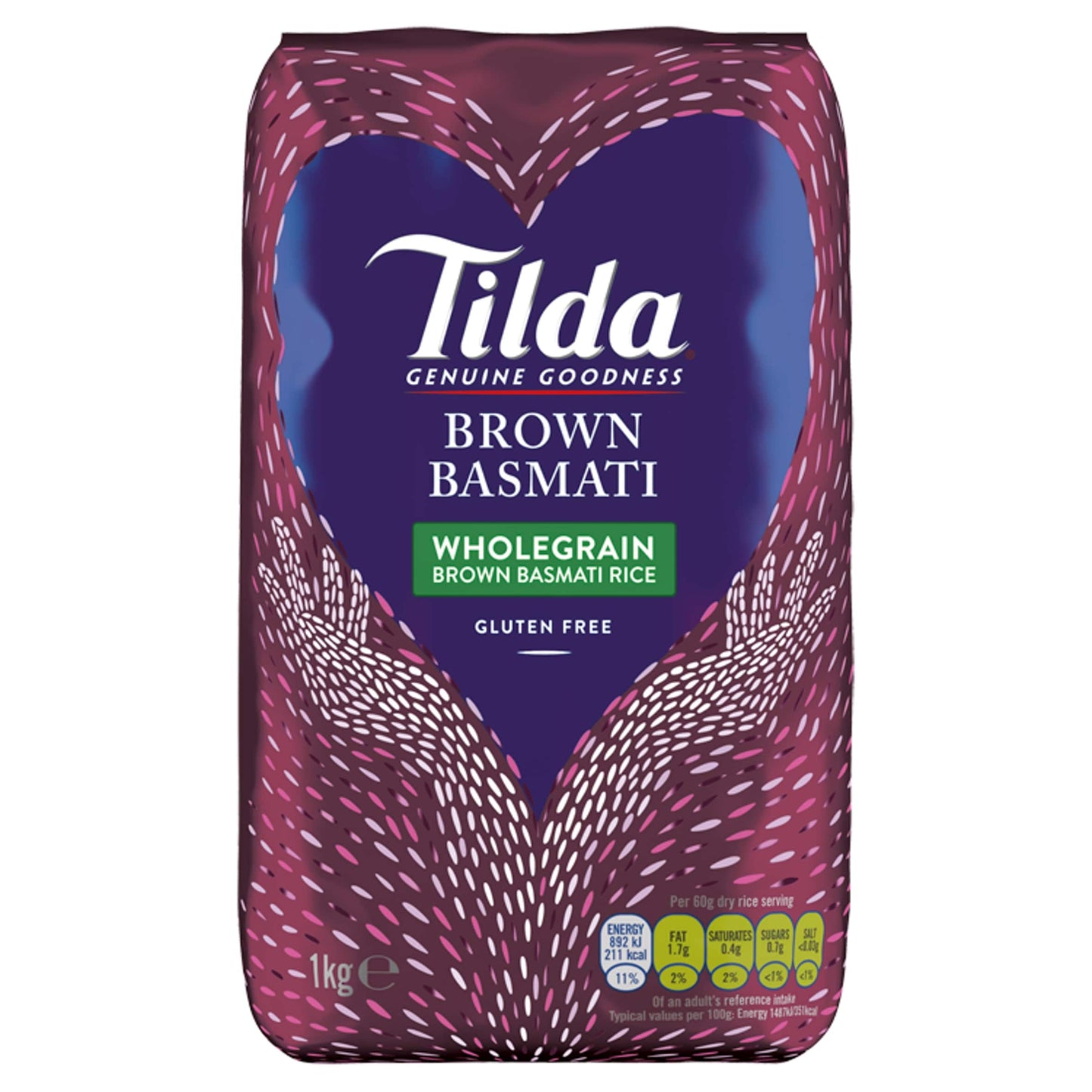 Tilda Brown Basmati Rice 1Kg — image 1