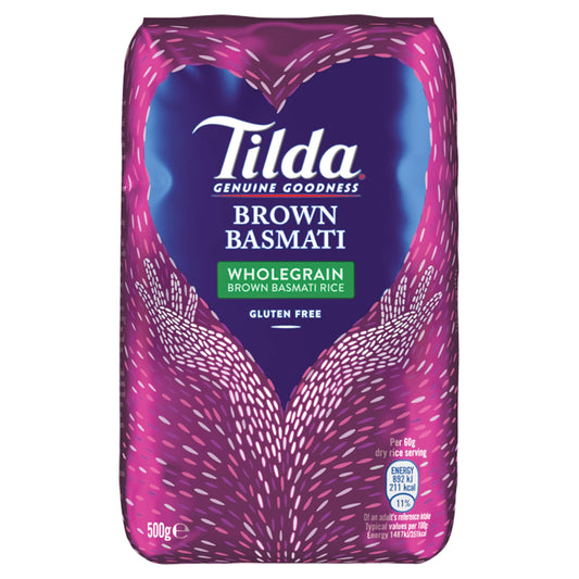 Tilda Brown Basmati Rice 500g — image 1