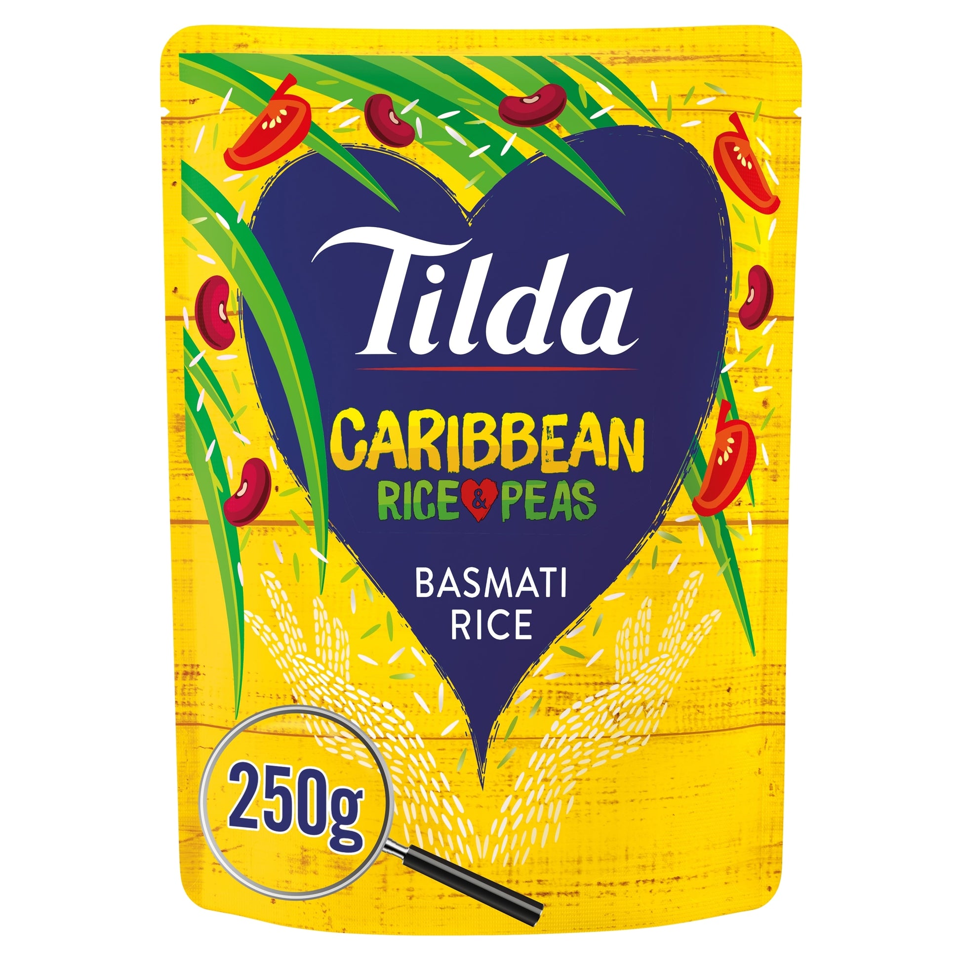 Tilda Caribbean Rice & Peas Basmati Rice 250g — image 1