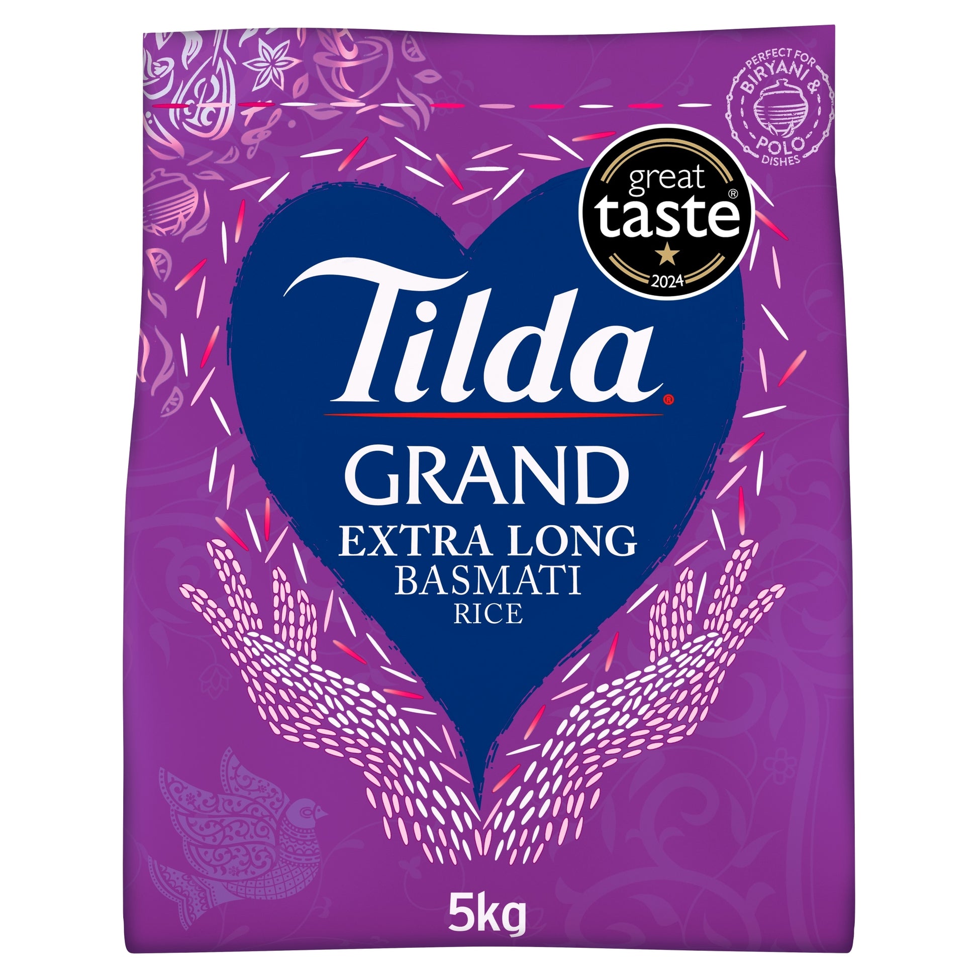 Tilda Grand Extra Long Grain Rice 5Kg — image 1