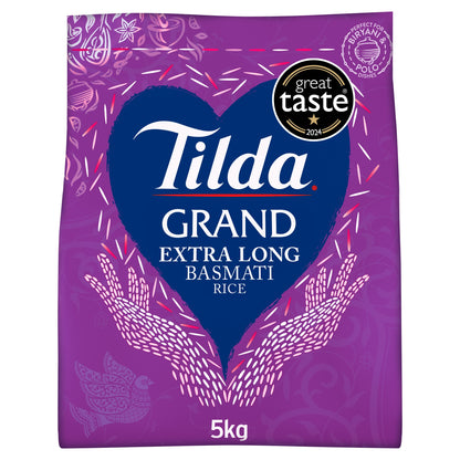 Tilda Grand Extra Long Grain Rice 5Kg — image 1