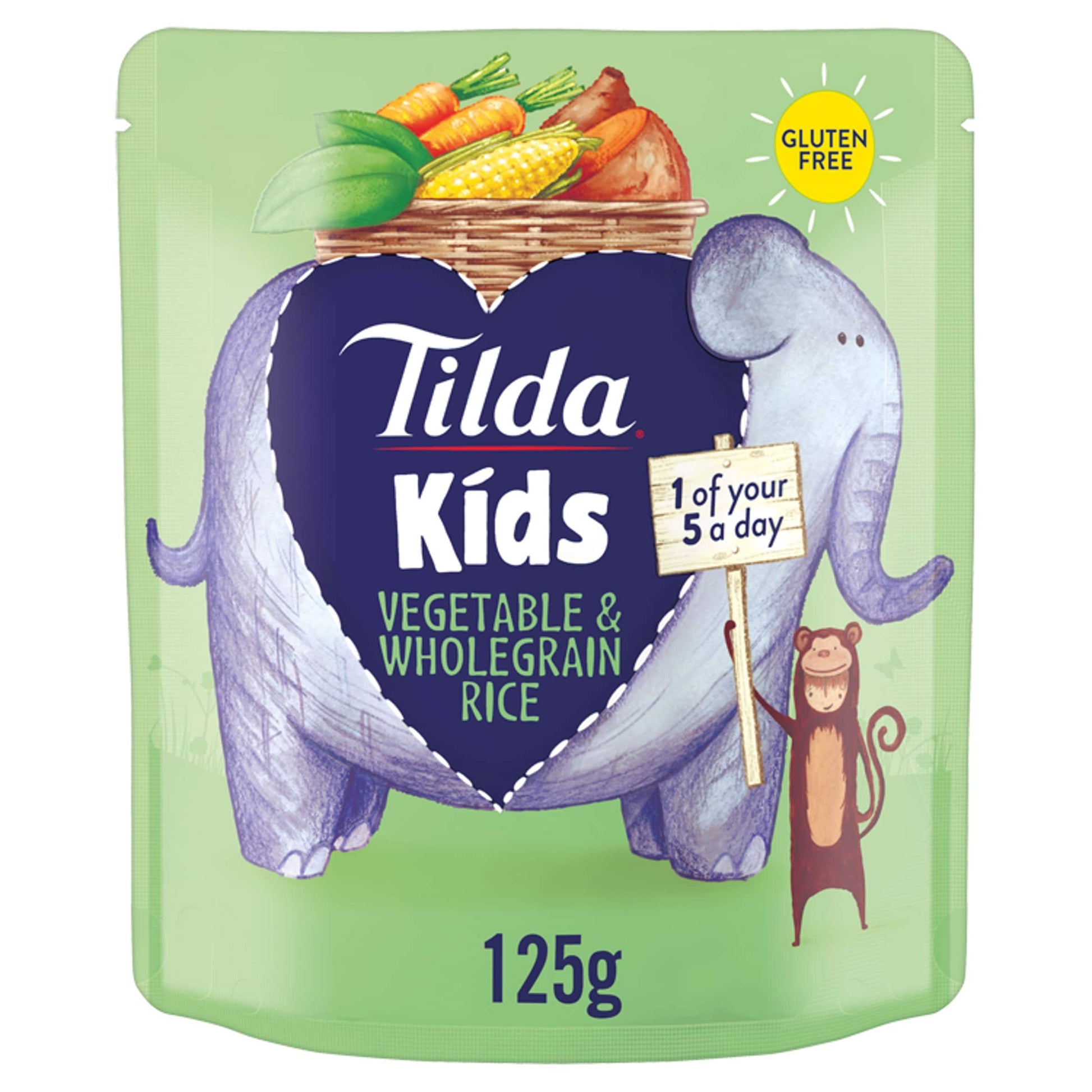 Tilda Kids Vegetable & Wholegrain Rice 125G — image 1