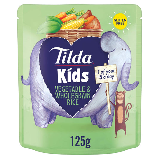 Tilda Kids Vegetable & Wholegrain Rice 125G — image 1