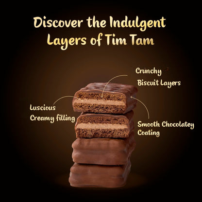 Tim Tam Dark Chocolatey Biscuit Bars 9 Pieces 163g — image 2