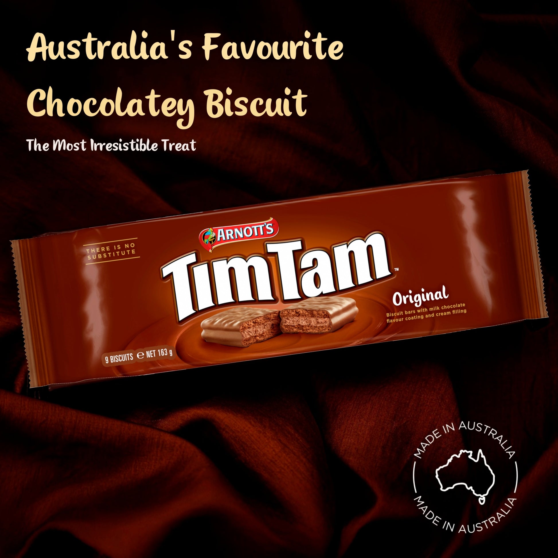 Tim Tam Original Chocolatey Biscuit Bars 9 Pieces 163g — image 5