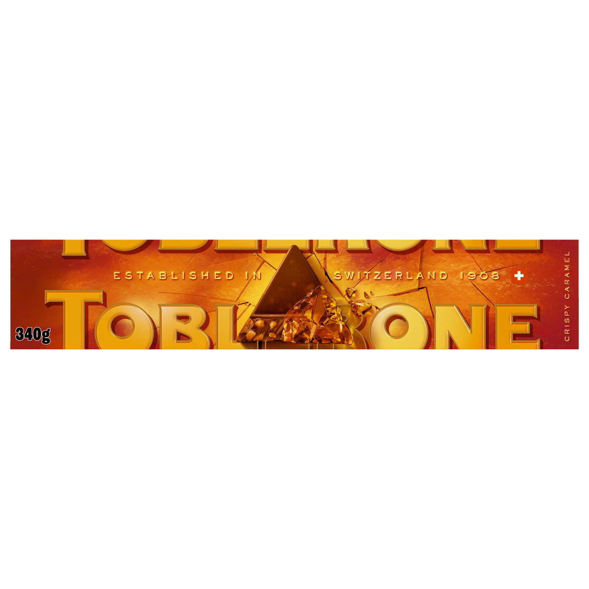 Toblerone Limited Edition Milk Chocolate with Crispy Caramel Salted Pieces 340g — image 1
