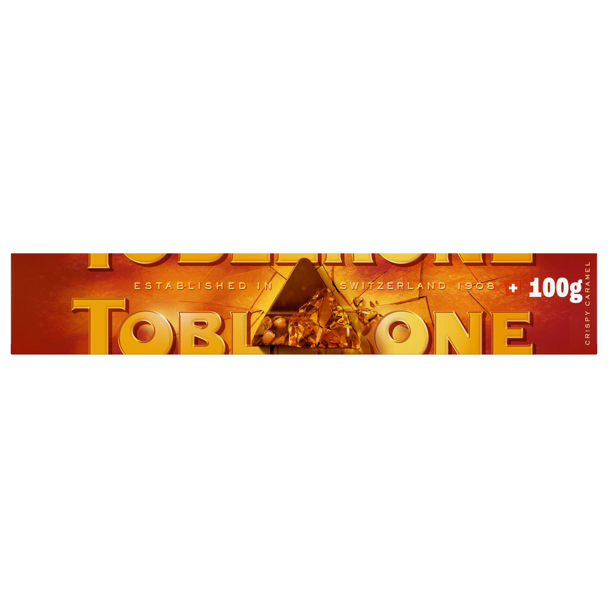 Toblerone Limited Edition Milk Chocolate with Crispy Salted Caramel Pieces 100g — image 1