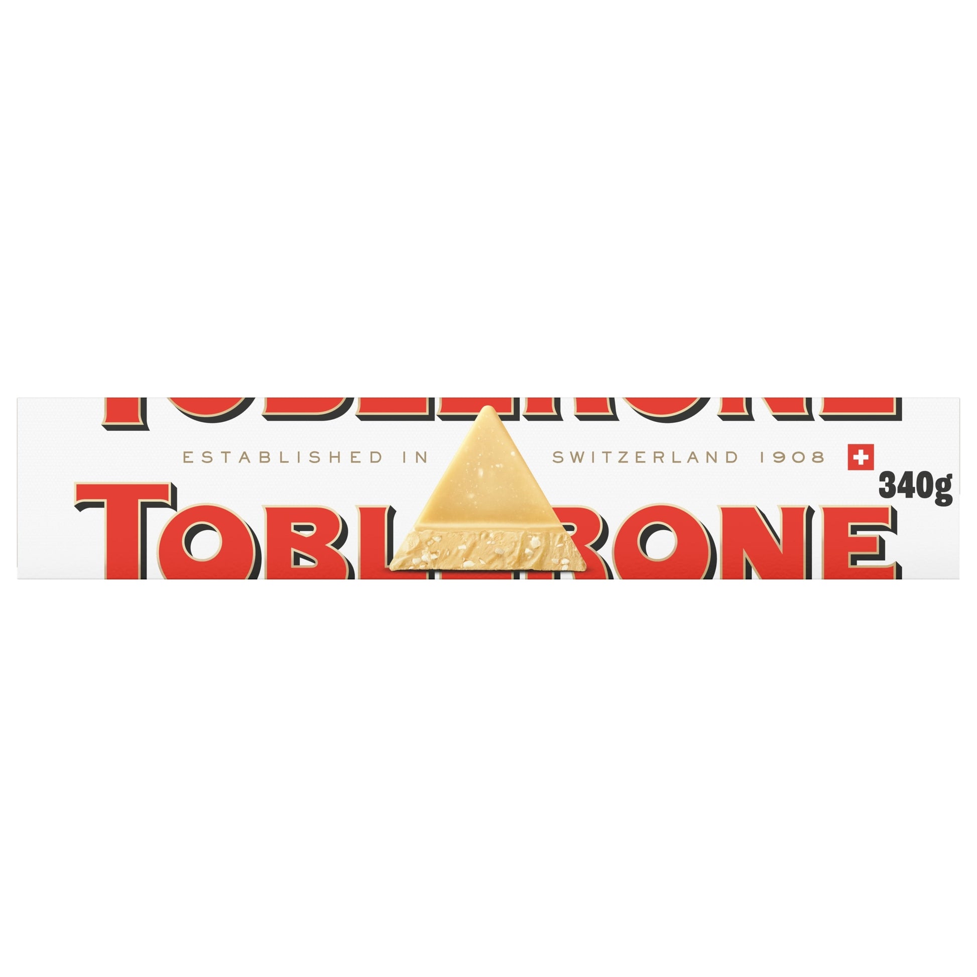 TOBLERONE WHITE CHOCOLATE WITH HONEY & ALMOND NOUGAT 340g — image 1