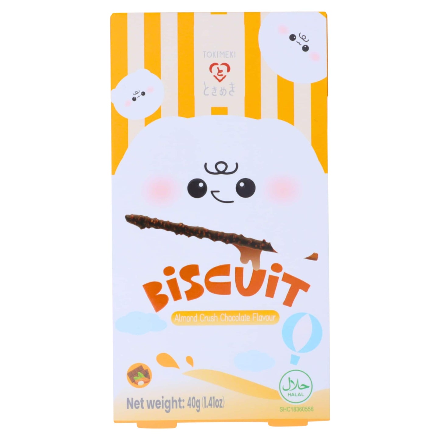 Tokimeki Biscuit Stick Almond Crush Chocolate Flavour 40g — image 1